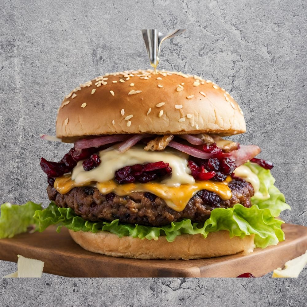 Wildburger mit Preiselbeeren und karamellisierten Zwiebeln - kumitzbervg.com