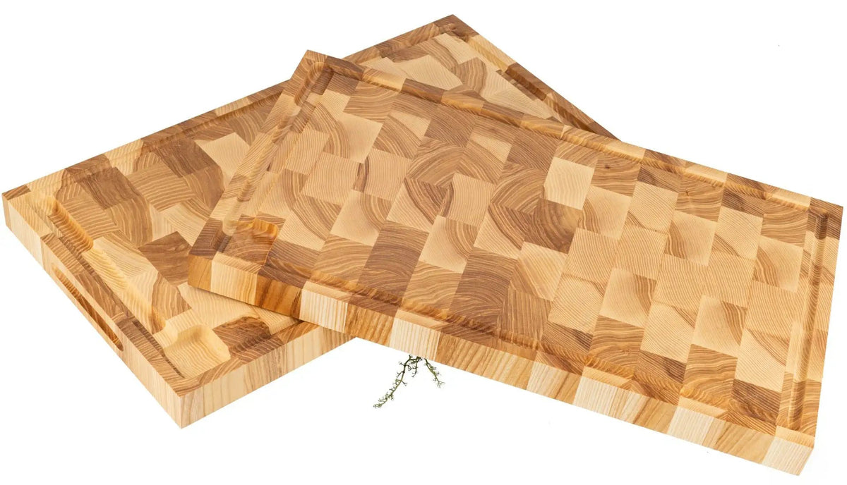 Hackblock Stirnholz Esche 54×30×4 cm – beidseitig mit Saftrille - kumitzbervg.com