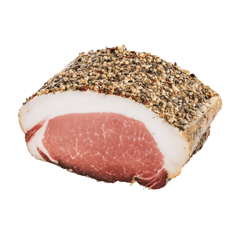 Karreespeck veredelt – 350 g | Geräuchert & luftgetrocknet | 4 Varianten - kumitzbervg.com