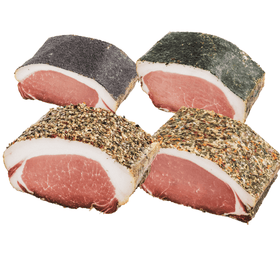 Karreespeck veredelt – 350 g | Geräuchert & luftgetrocknet | 4 Varianten - kumitzbervg.com