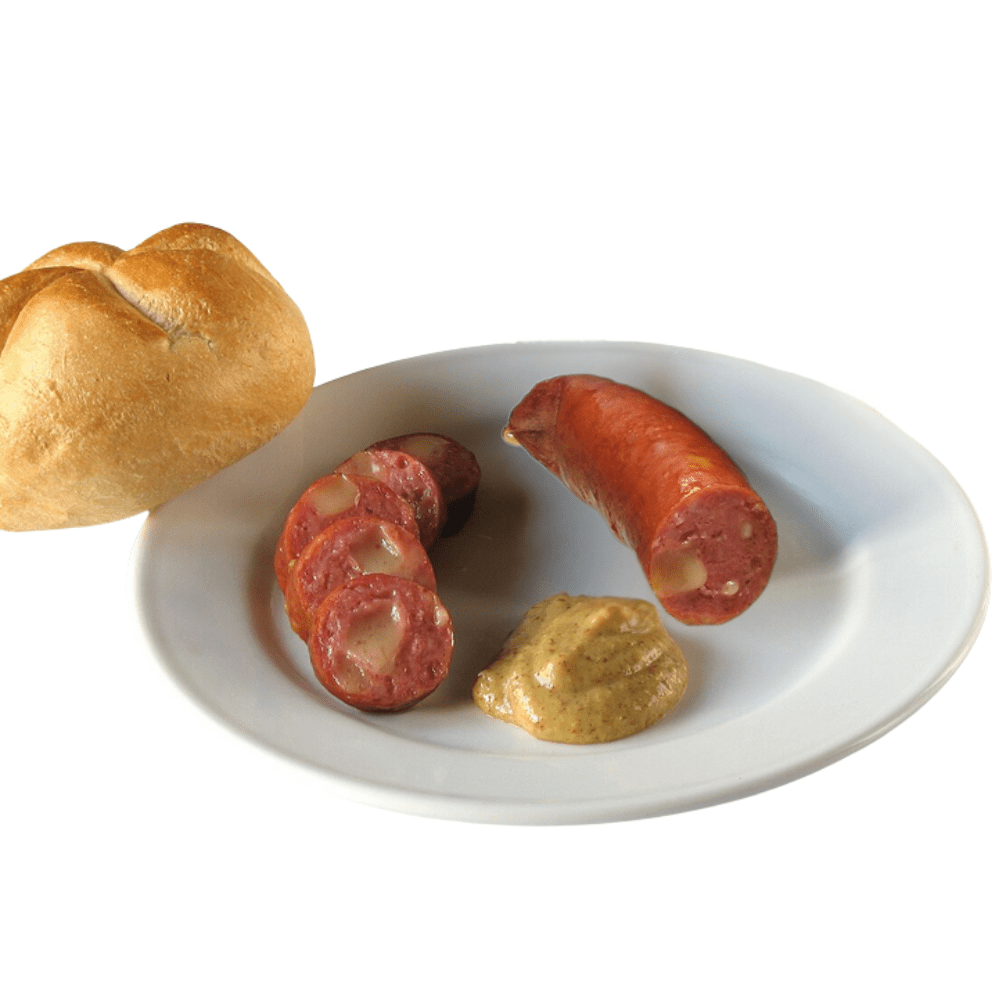 Käsekrainer – ca. 400 g (3Stk.) | Klassische Wurst mit cremigem Käsekern | Grillfertig & herzhaft - kumitzbervg.com