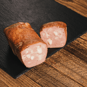 Käseleberkäse – ca. 500 g | Rauchofen - Leberkäse mit Käse | Backfertig & herzhaft genießen - kumitzbervg.com