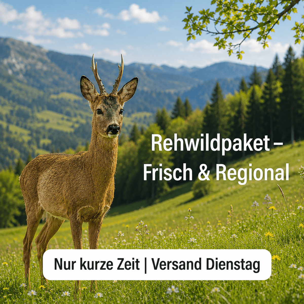 Rehfleischpaket 3kg – zart, fein & aus freier Wildbahn 3kg - kumitzbervg.com