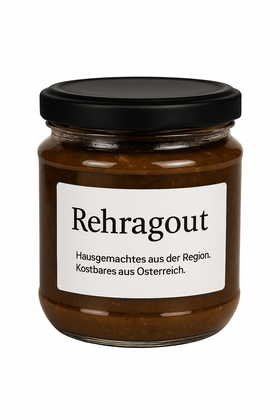 Rehragout im Glas – 380 g | Hausgemacht mit 30 % Rehfleisch | Wildragout aus Österreich - kumitzbervg.com