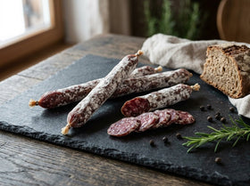 Salami Snack klassik – 100 g | Luftgetrocknete Mini-Salami mit Edelschimmel | Perfekt für unterwegs - kumitzbervg.com