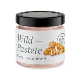 Wild - Leberpastete mit Eierschwammerl & Kräutern – 100g, fein abgestimmt & servierfertig - kumitzbervg.com